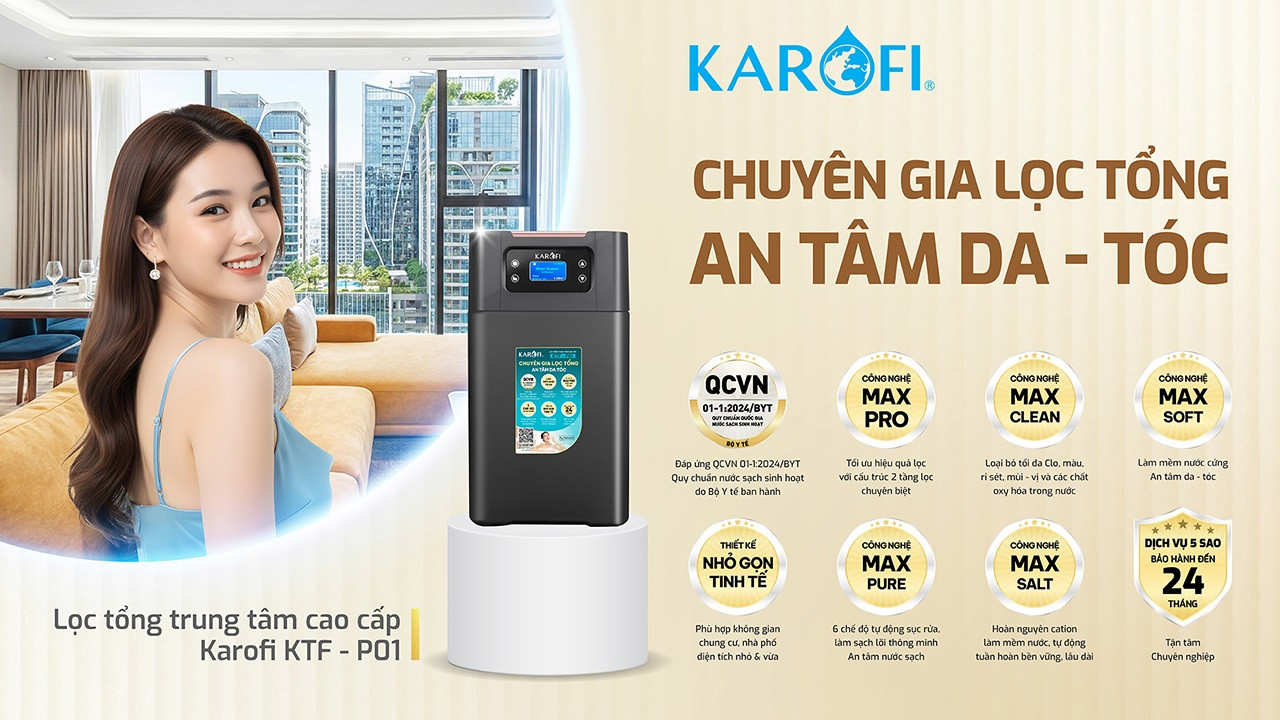 Lọc tổng trung tâm cao cấp Karofi KTF-P01